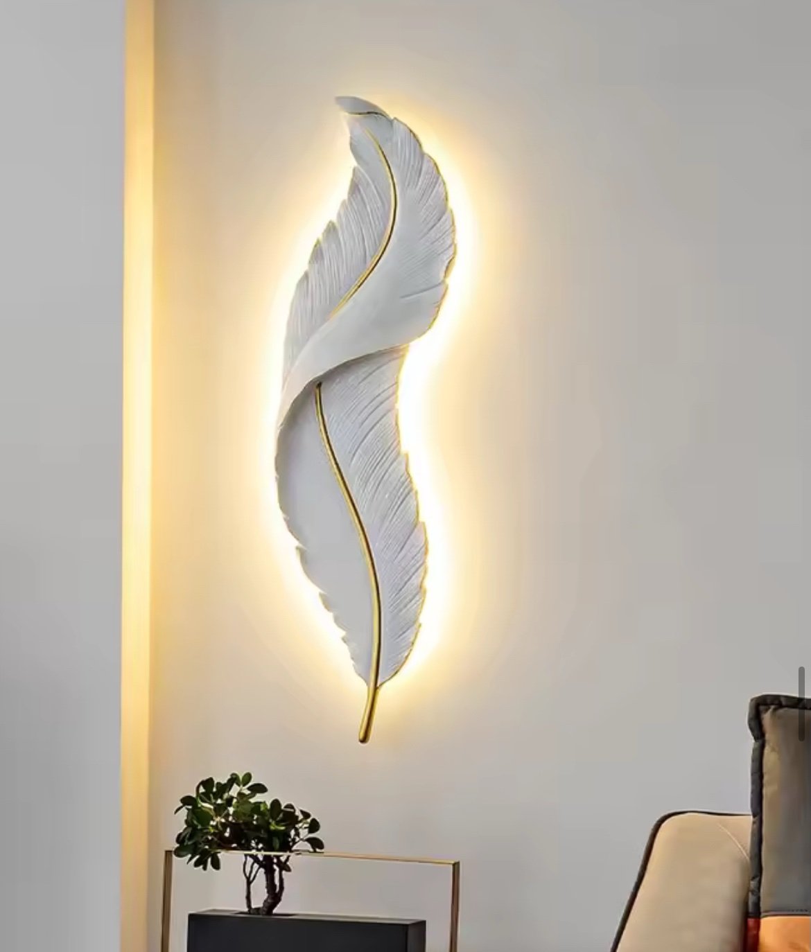 APPLIQUE MURALE PLUME